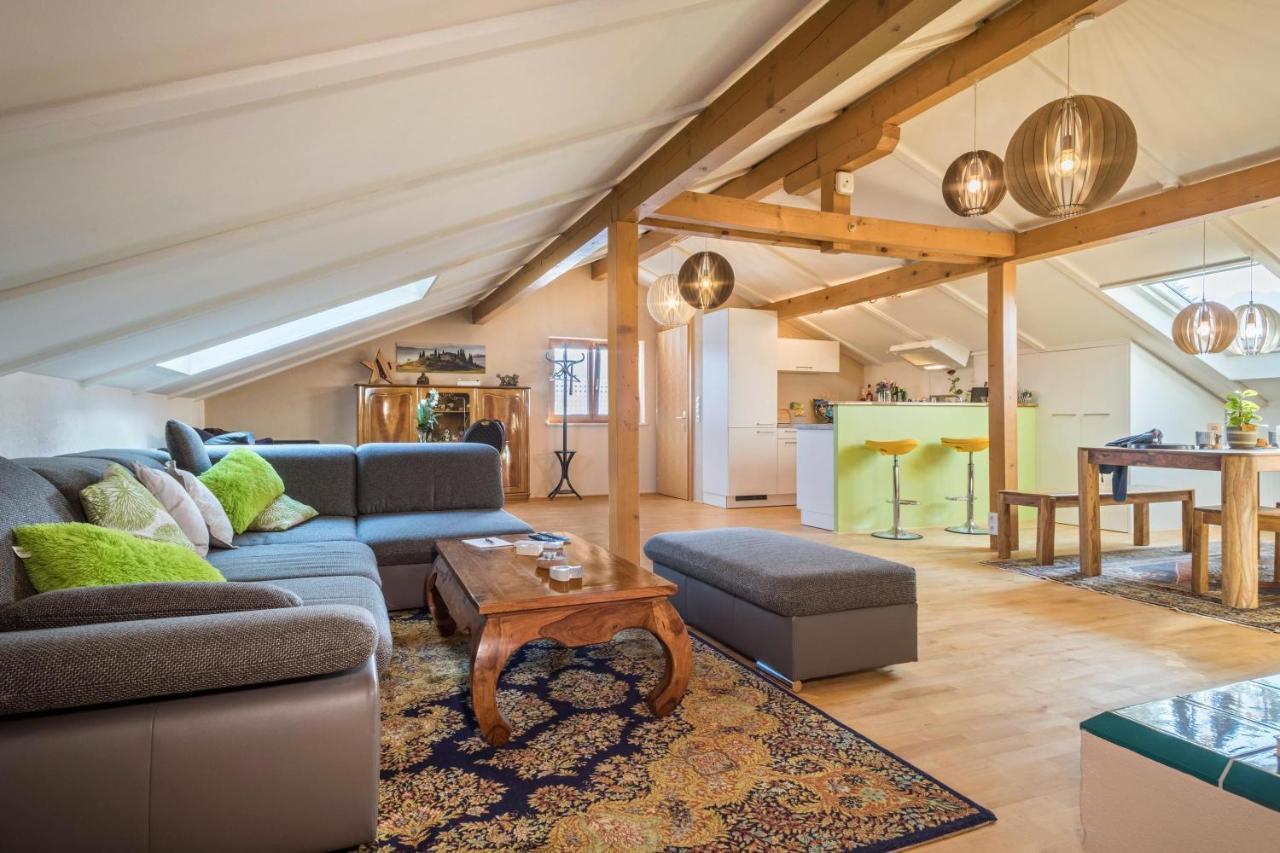Luxurioeses Penthouse-Appartement Hoechst Luaran gambar