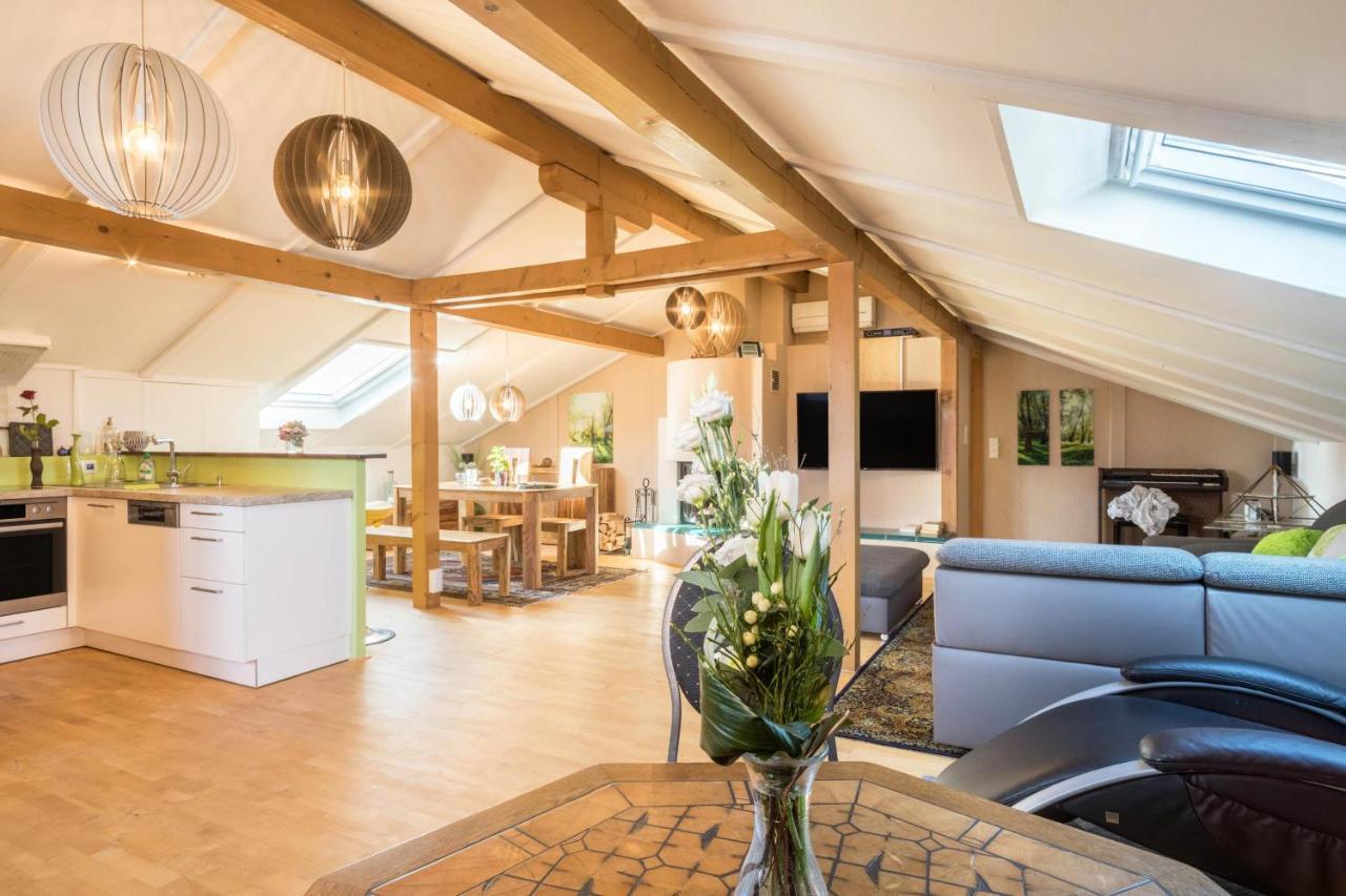 Luxurioeses Penthouse-Appartement Hoechst Luaran gambar