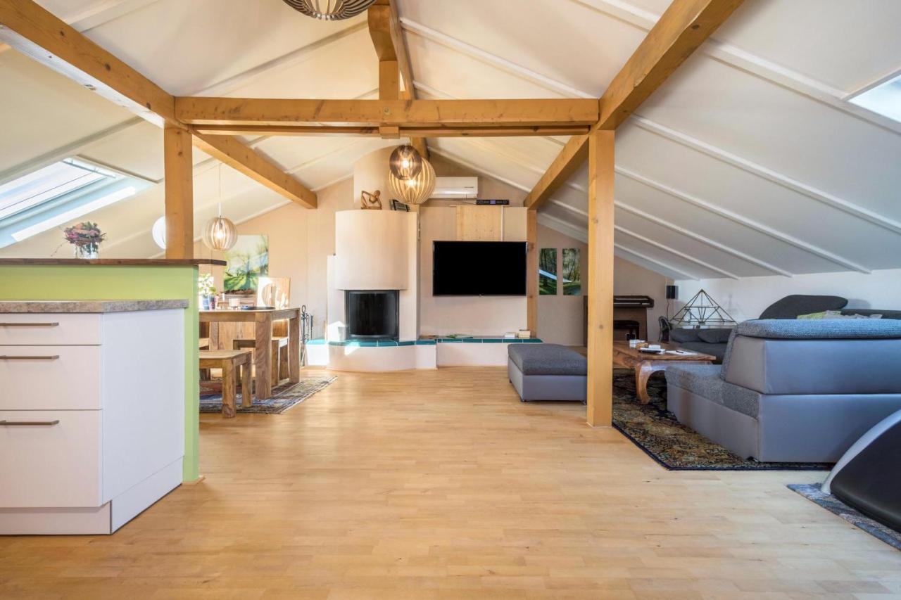 Luxurioeses Penthouse-Appartement Hoechst Luaran gambar